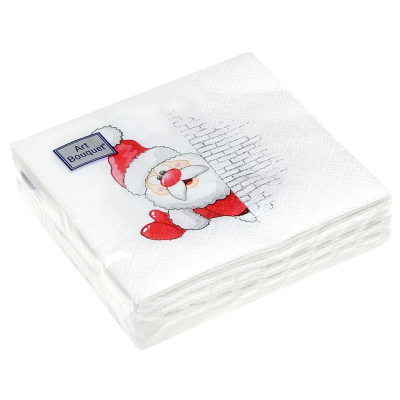 Салфетки ArtBouquet 'Дед мороз' 20х20см 30шт 2-слойные