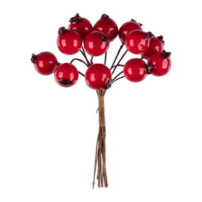 Ягоды декоративные Blumentag 12шт красные