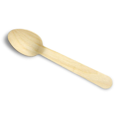 Ложка одноразовая десертная 140мм 10 шт деревянная