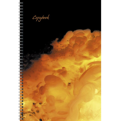 Тетрадь A4  60л клетка на гребне Listoff® картонная обложка 'Simple things. Дизайн 5'
