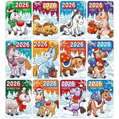 Календарь карманный 2026 ассорти