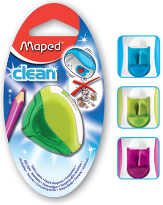 Точилка 1 диаметр Maped Clean с контейнером в блистере