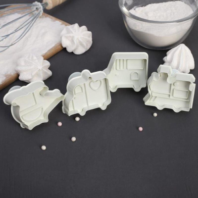 Плунжеры кондитерские Доляна 'Транспорт' 4шт