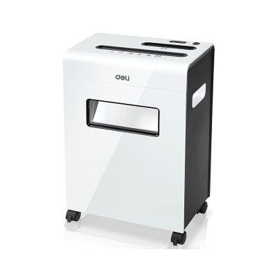 Шредер P-4ст&nbsp;&nbsp; 7л 4.0х25мм Deli Home@Office скобы скрепки карты CD до 250лист/день корзина 16 литров белый