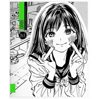 Тетрадь предметная A5  24л клетка Lamark Manga Химия