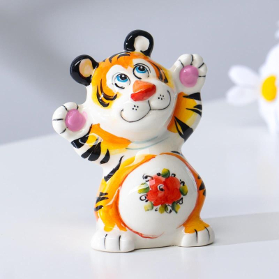 Тигренок 9см гжель