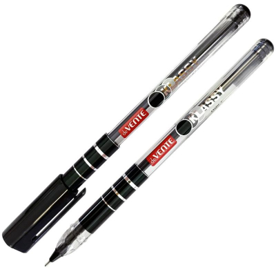 Ручка шариковая deVENTE 0.7мм 'Klassy' игольчатый стержень одноразовая черная