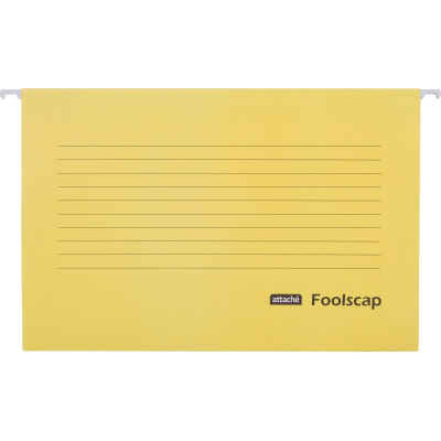 Папка подвесная Foolscap Attache  5шт желтая