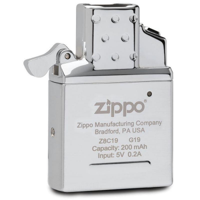 Вставной электронный блок для широкой зажигалки Zippo нержавеющая сталь