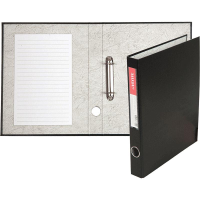 Папка A4&nbsp;&nbsp;2 кольца 35мм (O) на 280л deVENTE PP черная