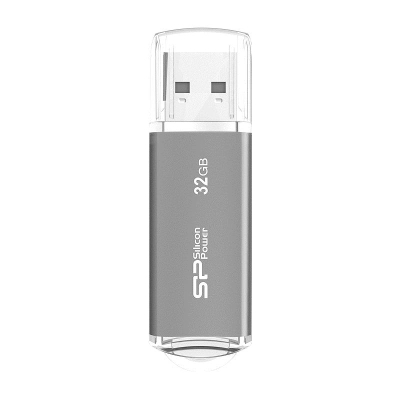 Флэш-драйв  32Gb Silicon Power Ultima II i-Series Silver металлический корпус