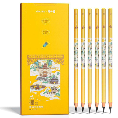 Карандаш угольный Deli 'Summer Palace' d-8мм твердый 10шт