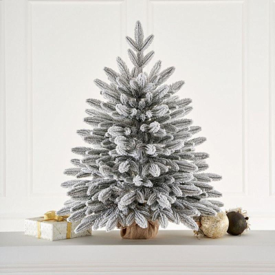 Ель искусственная 0.90м настольная Max Christmas Романовская литая заснеженная