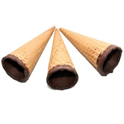 Вафельный рожок 11см неокрашенный глазированный 10шт