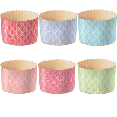 Форма бумажная для кулича Деко-Про&nbsp;&nbsp;90х90мм 'Оригами' ассорти