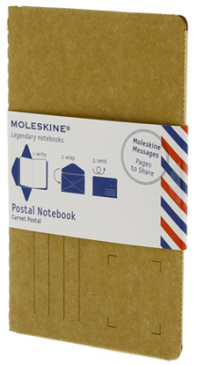 Набор почтовый Moleskine® Pocket 'Postal Notebook' горчичный