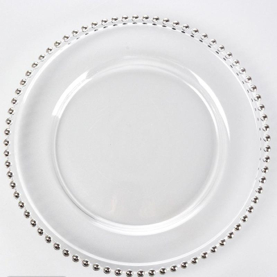 Блюдо сервировочное d-315мм 'Ожерелье' стекло