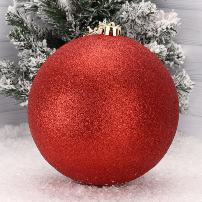 Шар 200мм красный 'Блеск' пластик