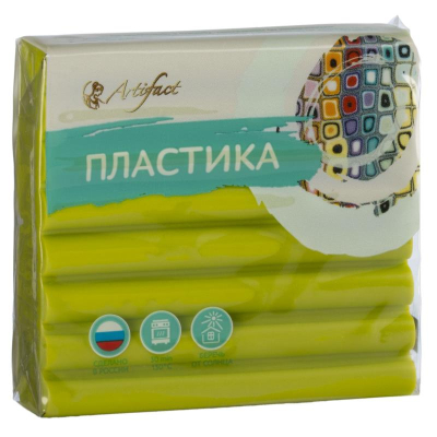 Глина полимерная термоотвердевающая Артефакт 'Классик' оливковая  56г