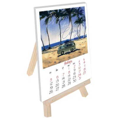 Календарь-мольберт 2026&nbsp;&nbsp;10х15см 'Винтажная Акварель'