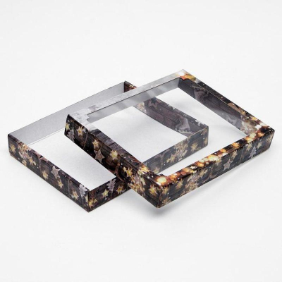 Коробка для кондитерских изделий новогодняя 26х21х4см Исполнения желаний