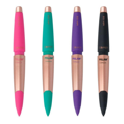 Карандаш автоматический 0.5мм Milan 'Capsule Slim' 'Cooper' 4 цвета ассорти