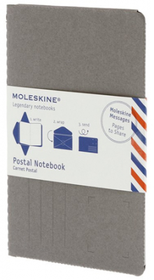 Набор почтовый Moleskine® Pocket 'Postal Notebook' серый