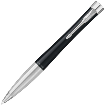 Ручка шариковая Parker Urban Muted Black CT Medium синие чернила