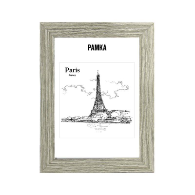 Рамка информационная A4&nbsp;&nbsp;21х30см deVENTE багет МДФ 30мм вставка пластик серое дерево