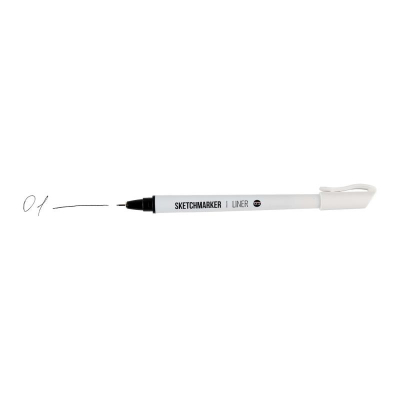Ручка капиллярная художественная Sketchmarker d-0.1мм черная