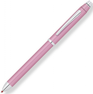 Ручка многофункциональная шариковая черная/красная/карандаш 0.5мм +стилус Cross Tech3 Frosty Pink CT