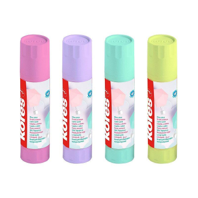 Клей карандаш 20г Kores 'Pastel' цвет корпуса ассорти
