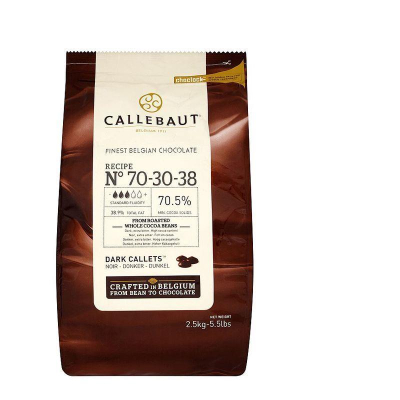 Шоколад горький Callebaut 70.5%  2.5кг