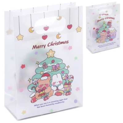 Пакет подарочный новогодний 18х26х 8см 'Новогодние сладости' 2 дизайна