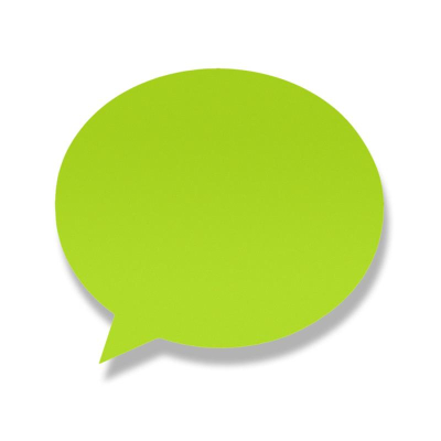 Липкий блок фигурный Lamark 'Диалог'&nbsp;&nbsp;70х70мм&nbsp;&nbsp;50л зеленый Неон