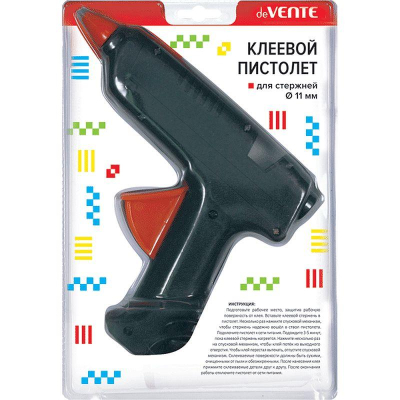 Пистолет клеевой  60W deVENTE для стержней d-11мм