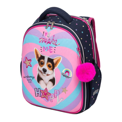 Ранец deVENTE Junior 27х35x13см 2 отделения 2 кармана эргономичная спинка полиэстер 'Corgi'