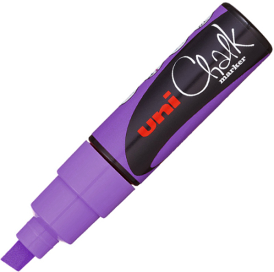Маркер-жидкий мел Uni Chalk Marker  8.0мм фиолетовый
