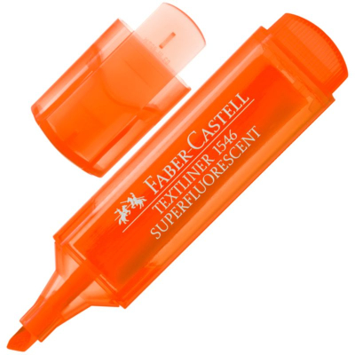 Текст-маркер Faber-Castell Textliner Super Fluo&nbsp;&nbsp;1-5.0мм оранжевый