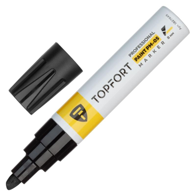 Пейнтмаркер&nbsp;&nbsp;6-8.0мм Topfort 'Professional' алюминиевый корпус черный