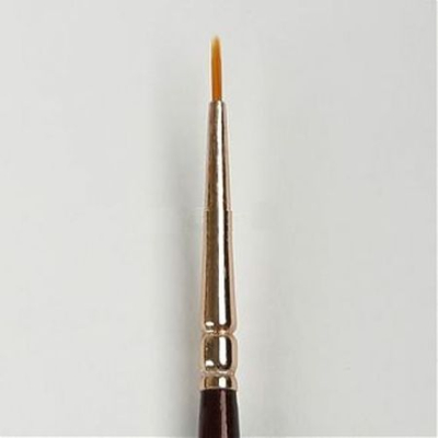 Кисть синтетика круглая Decola № 0 (1.3мм) ручка 15см