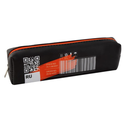 Пенал-косметичка Кокос 20х5х4см ПВХ на молнии 