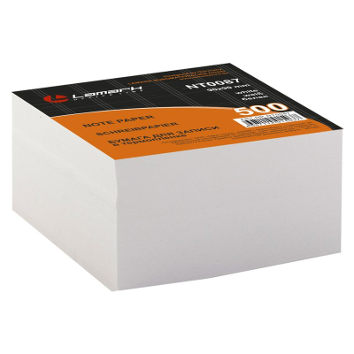 Куб для записей  белый 9.0х9.0х5.0см Lamark 80г/м²