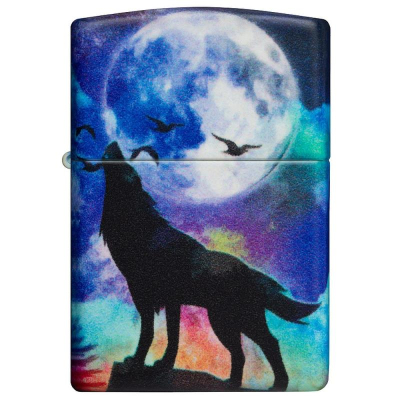 Зажигалка бензиновая Zippo Classic 'Wolf Design' с покрытием '540 Color Matte'