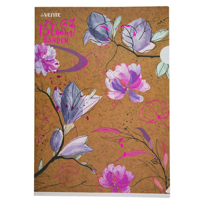 Папка-уголок A4  180мкм deVENTE непрозрачная 'Bloom Garden' Pink