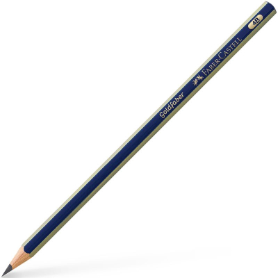 Карандаш Faber-Castell Gold Faber 1221 4B синий корпус