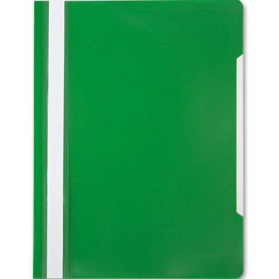 Скоросшиватель пластиковый A4 Бюрократ 160/120мкм глянцевый зеленый
