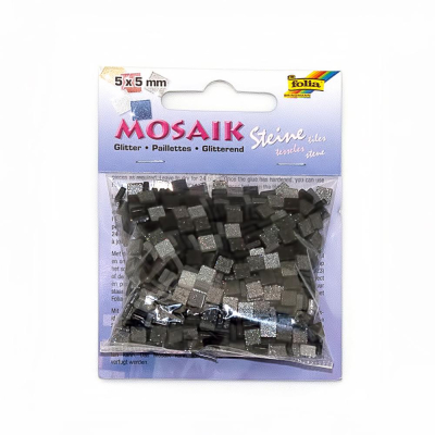 Мозаика Folia пластиковая Тонированная с блестками&nbsp;&nbsp;5х 5мм 700шт оттенки серого
