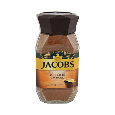 Кофе растворимый Jacobs 'Velour'  95г в стеклянной банке
