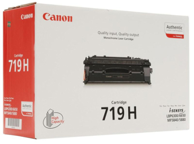 Картридж лазерный Canon 719H i-Sensys LBP-251-253/6300/6310/6650/6670/6680/MF-411/416/418/419/5840/5880/5940/5980/6140/6180 черный ресурс 6 400стр